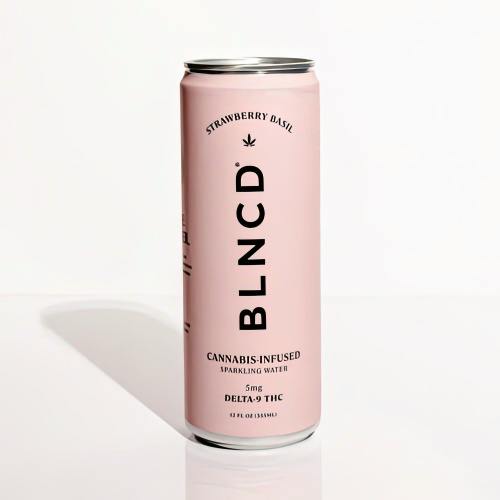 BLNCD | Sparkling Water | Strawberry Basil | THC:5mg
