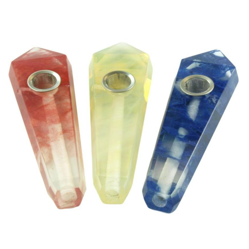 High Mountain Imports | 6" Crystal Hand Pipe