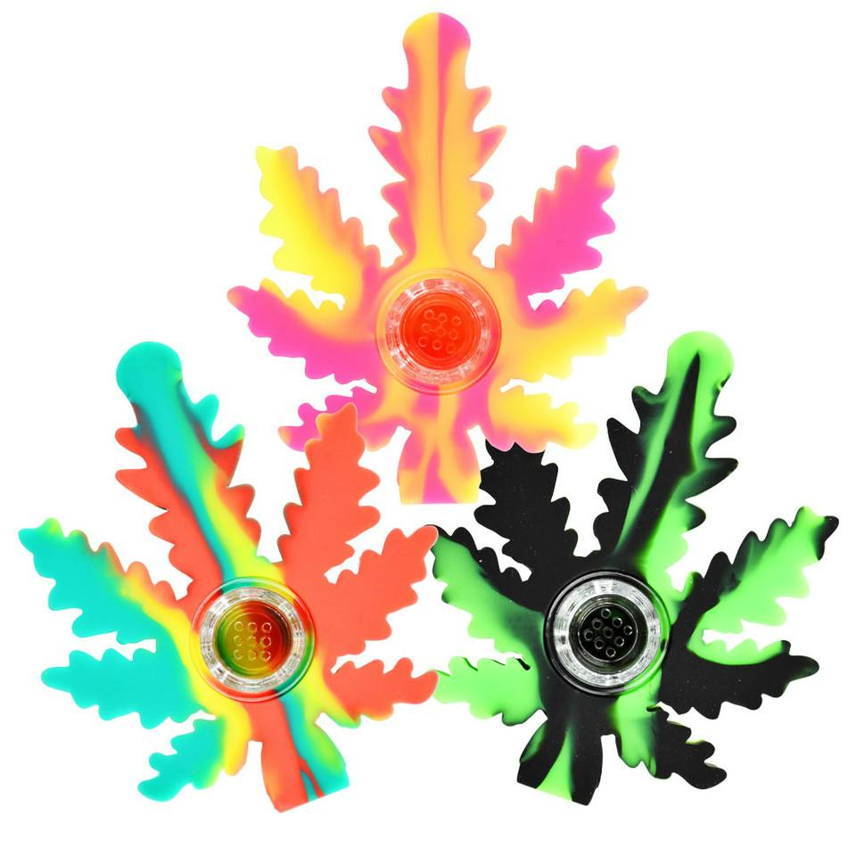 High Mountain Imports | 4" Silicone Leaf Hand Pipe