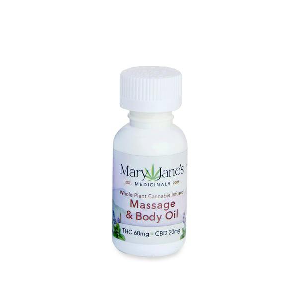 Mary Janes Medicinals Massage Oil | 20mg CBD 60mg Rec