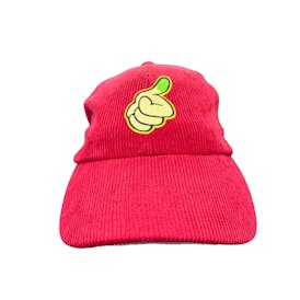Red Corduroy Green Thumb Hat