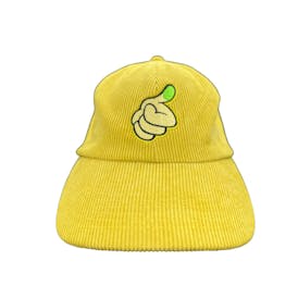 Yellow Corduroy Green Thumb Hat
