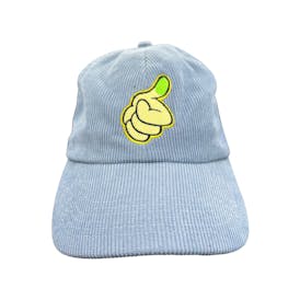 Blue Corduroy Green Thumb Hat
