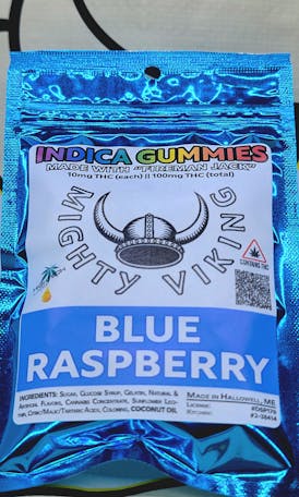10MG INDICA Blue Raspberry Gummies