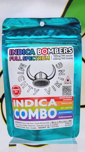 Mighty Viking 100mg INDICA Bomber Gummies - Flavor Combo