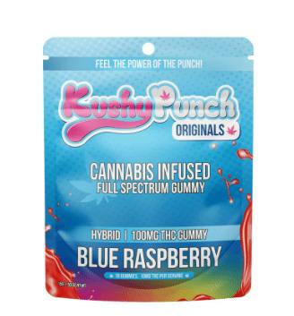 Kushy Punch - Original Blue Raspberry | 100mg Gummy