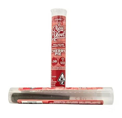 New Skool - Cherry Pie | 1.5g Triple Infused Preroll - 1.5 grams