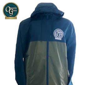 Organic Goods Olive and Blue Windbreaker