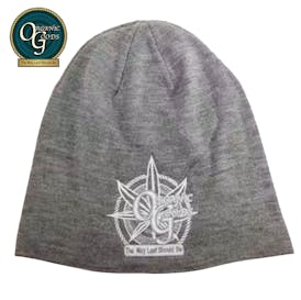 Organic Goods Heather Floppy Beanie with Leaf