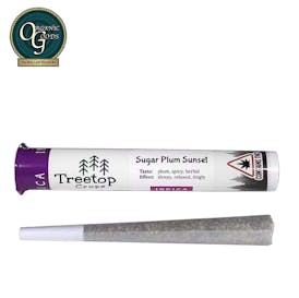 Treetop Crops Pre-Roll Sugar Plum Sunset 1 G