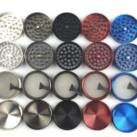 50mm Zinc 4 pc. Grinder, Assorted Colors