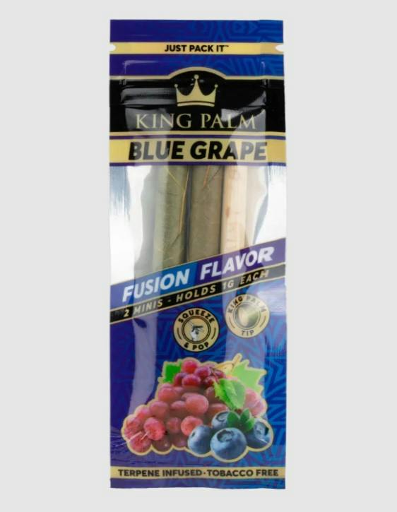 King Palm - Mini Pre-Roll Pouch - Blue Grape - 2pc