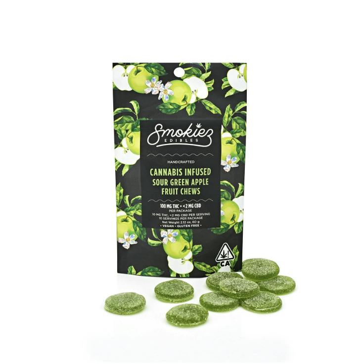 Smokiez - Sour Green Apple Gummies 1:1 THC/CBG