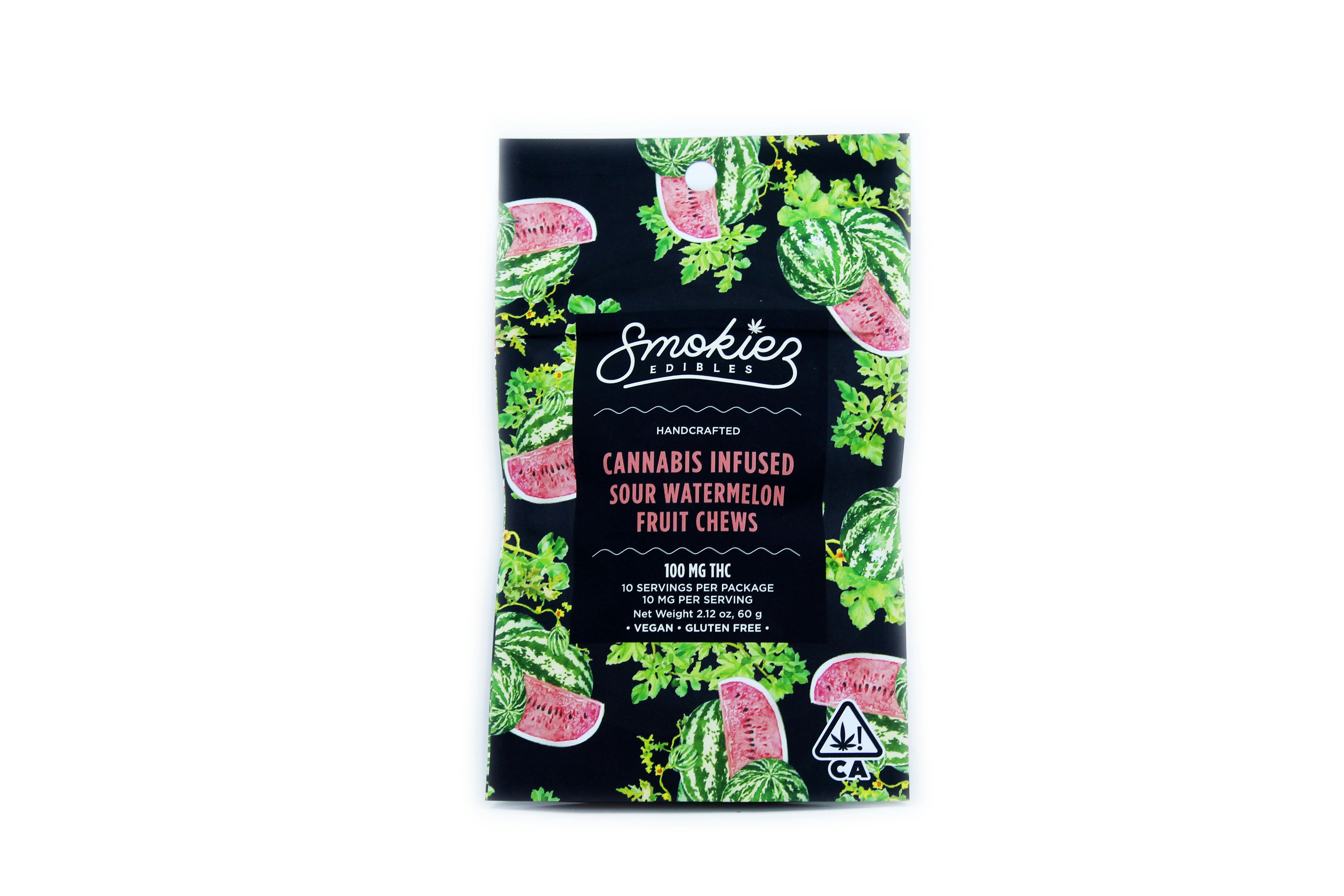 Smokiez LR Gummies Sour Watermleon 100mg