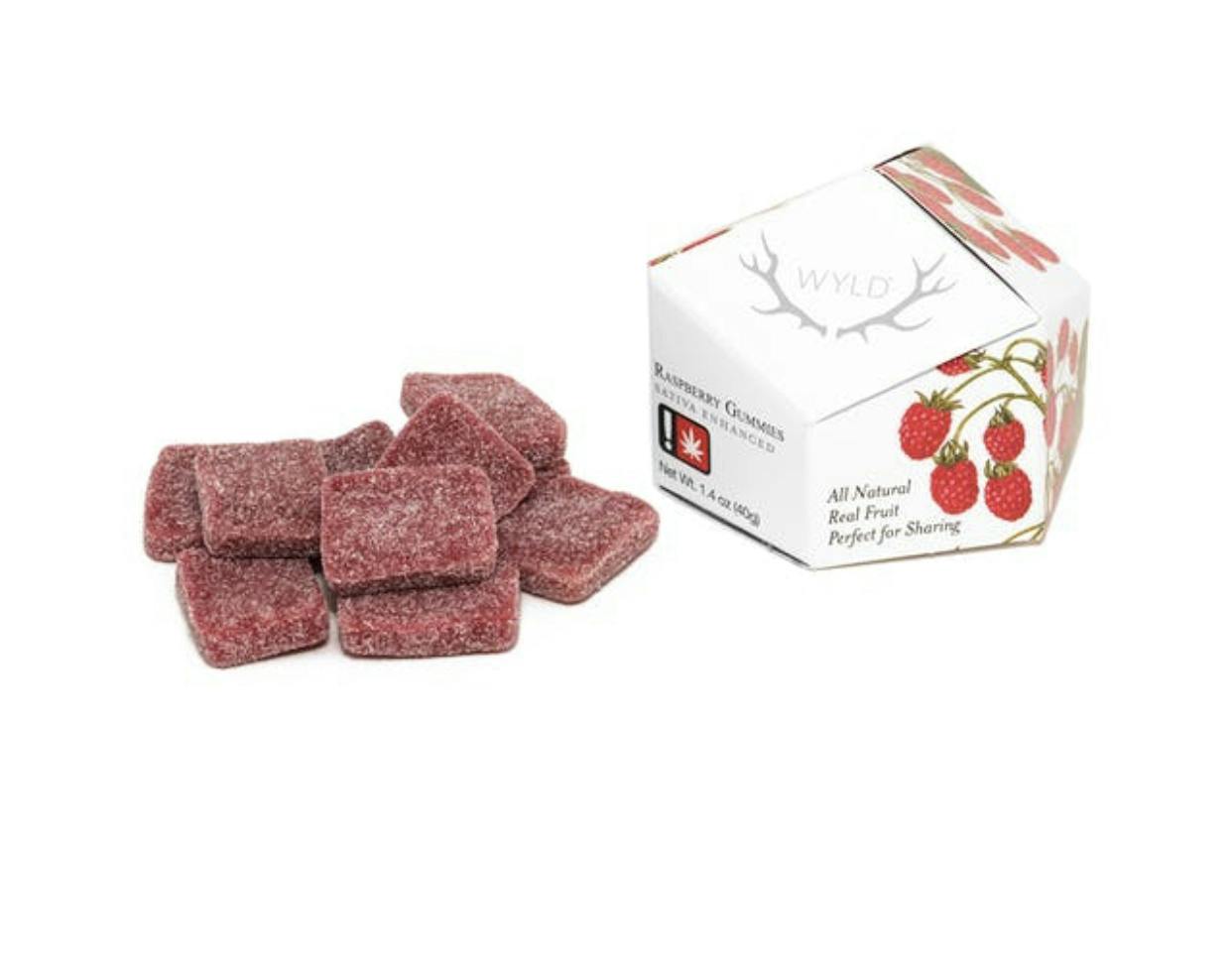 Wyld Gummies THC: Wyld Gummies THC SATIVA Raspberry 100mg