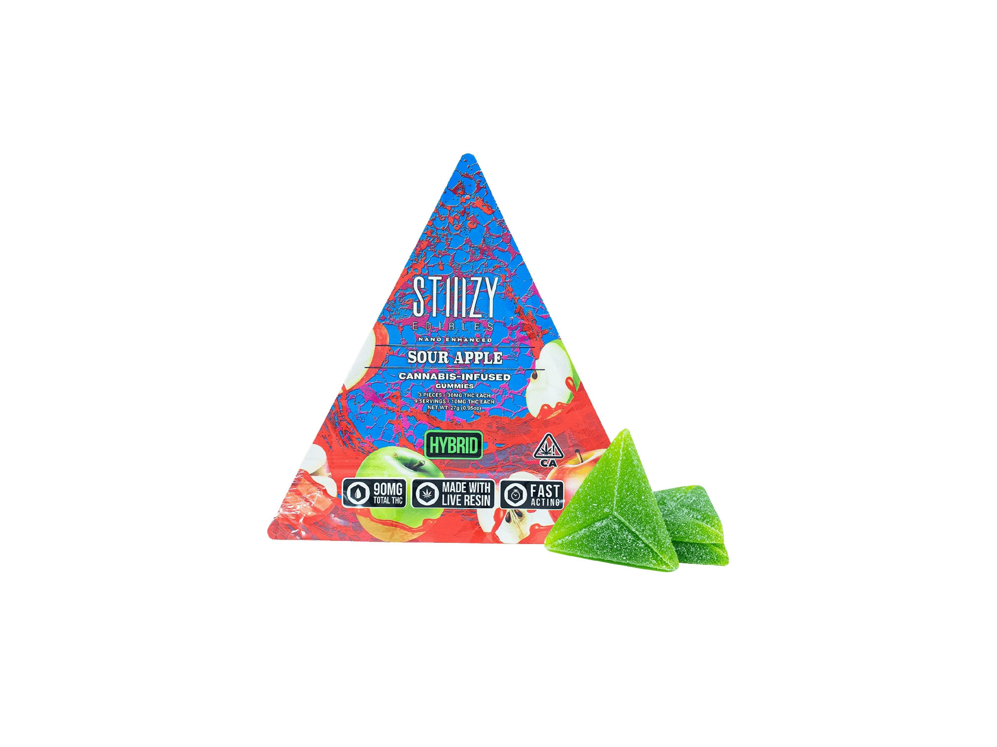 Stiiizy Gummies Sour Apple 100mg