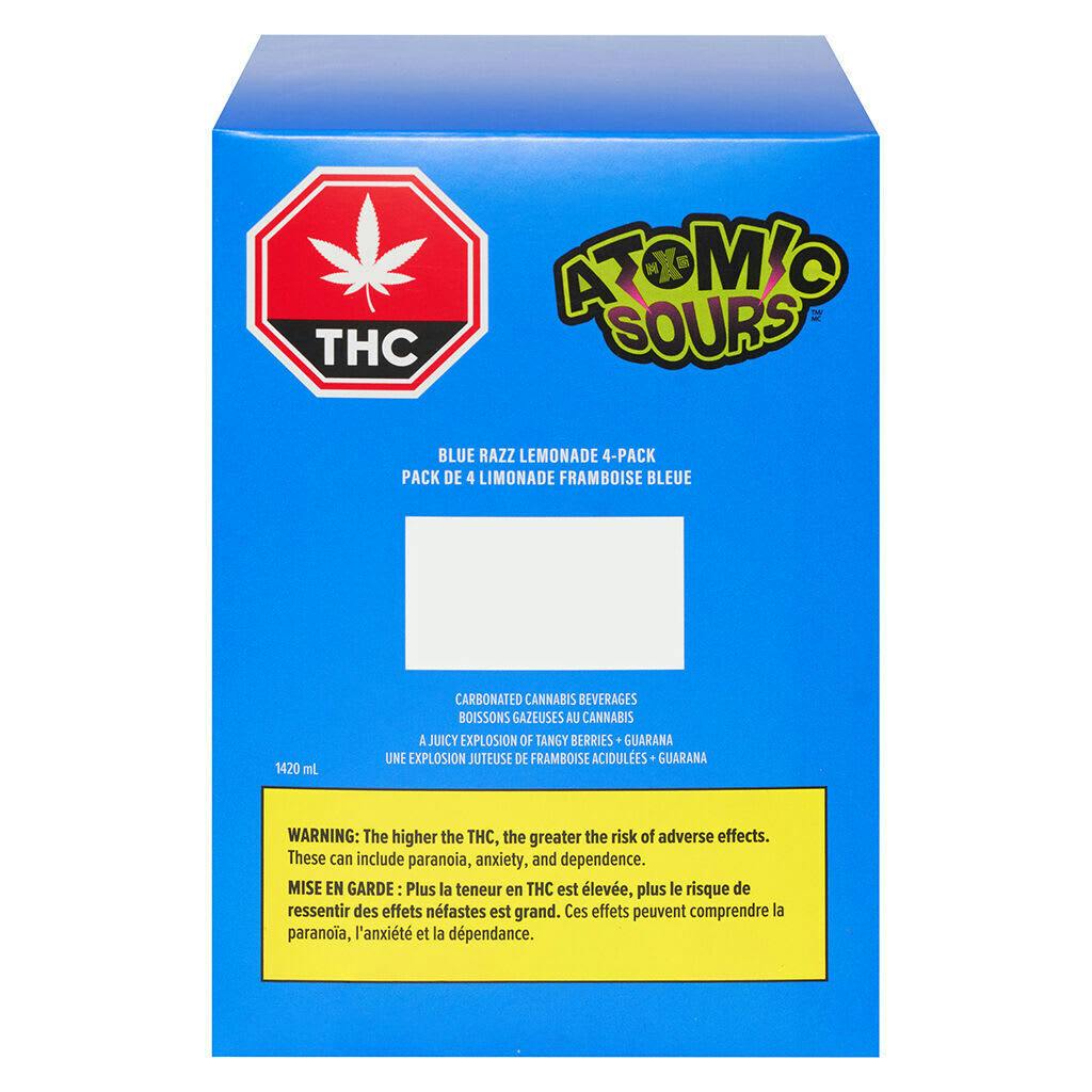 XMG Atomic Sours - Blue Razz Lemonade 4 x 355mL