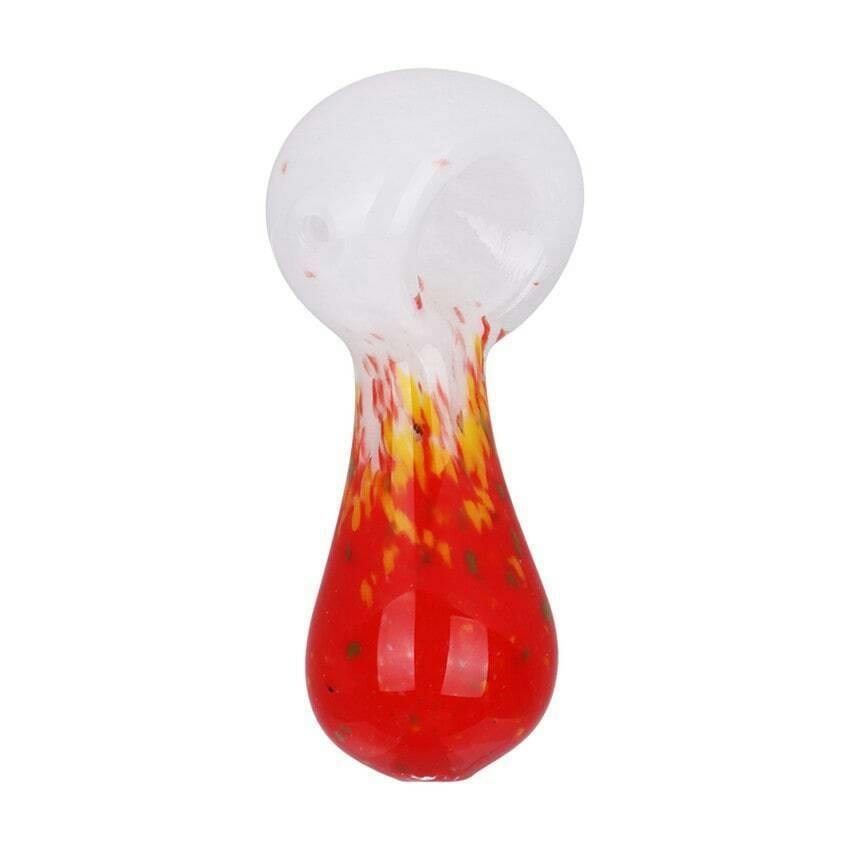 Rasta Color Frit Glass Pipe - 3"