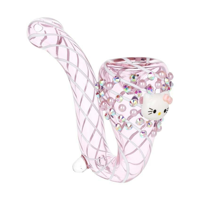 Greetings Kitty Sherlock Glass Pipe - 5.25"