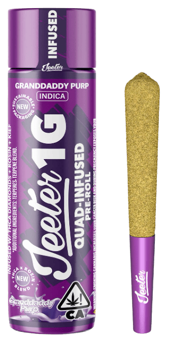 JEETER - INFUSED PREROLL - QUADS GRANDDADDY PURP - 1G