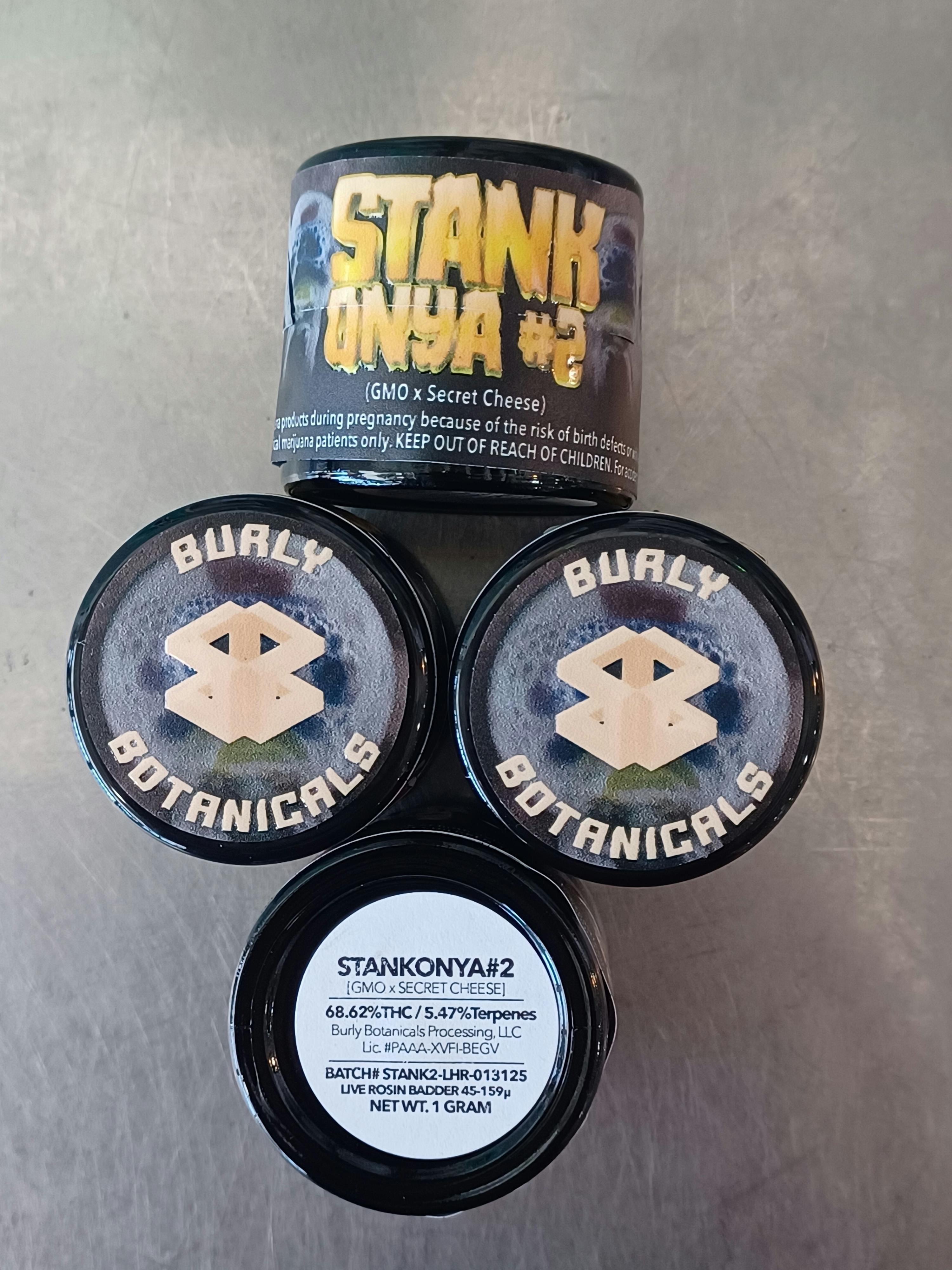 1g Burly Botanicals Indica Live Rosin Badder - Stankonya #2