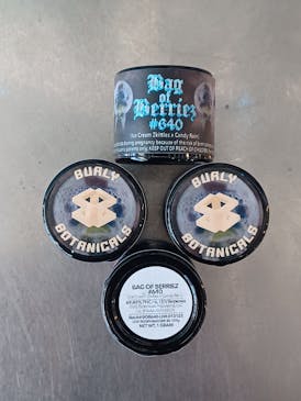 1g Burly Botanicals Hybrid Live Rosin Badder - Bag of Berriez #640