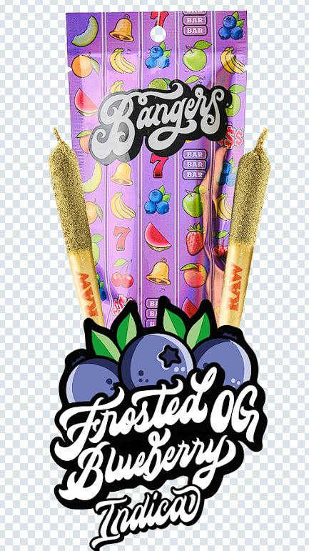 Bangers Frosted Blueberry OG (I) Infused Pre-Roll Multipack 0.6g 2pk