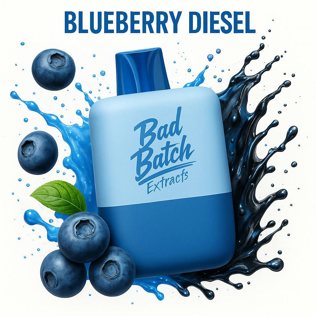 Bad Batch Blueberry Diesel (H) Live Resin Liquid Diamond Disposable Vape