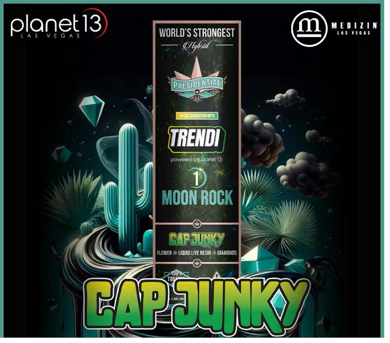Presidential x Trendi Cap Junky (H) Moon Rock Infused Pre-Roll