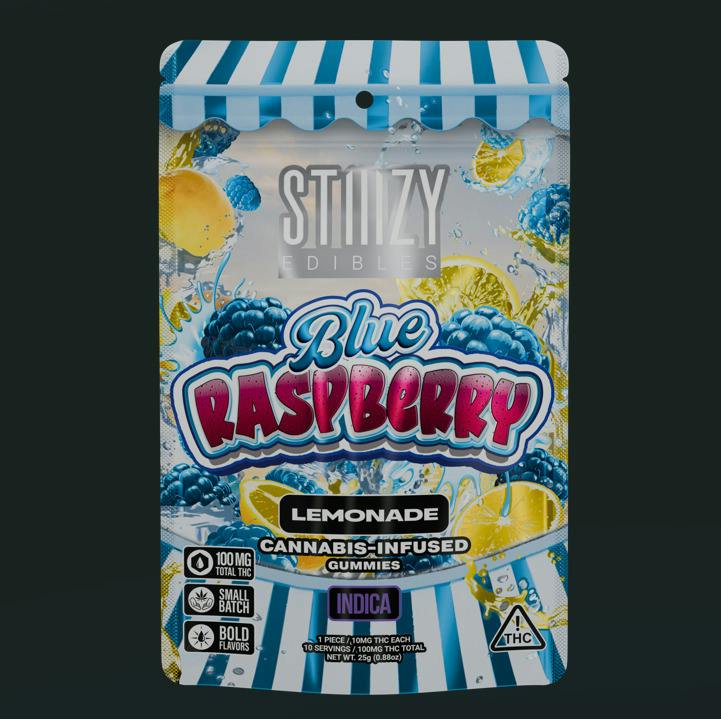 STIIIZY Blue Raspberry Blast (I) Gummies 10mg 10pk