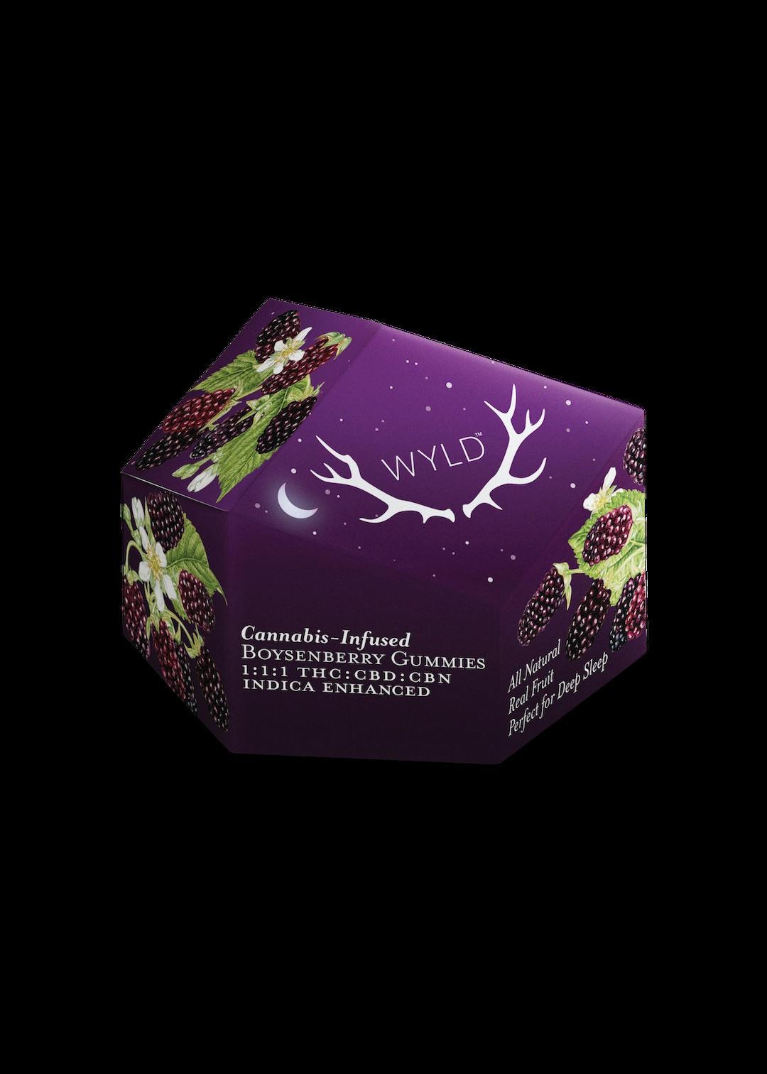 Wyld Boysenberry 1:1:1 THC:CBD:CBN Gummies
