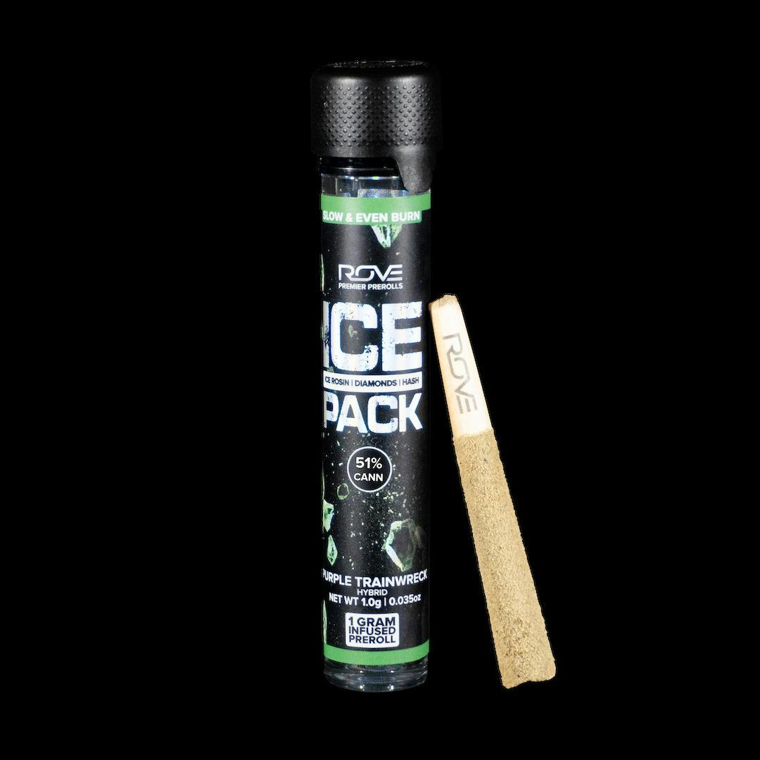 ROVE Purple Trainwreck (H) Ice Packs Infused Pre-Roll