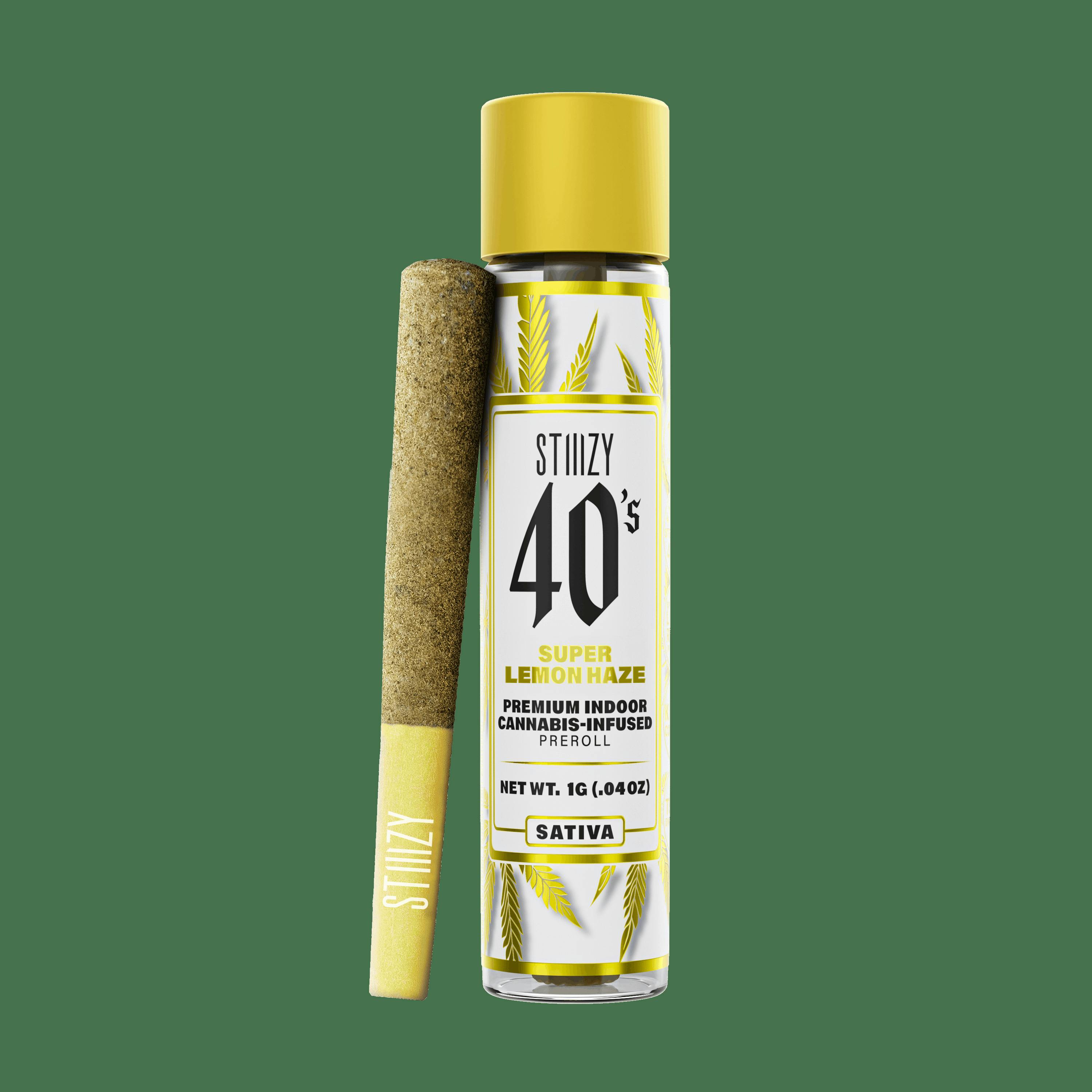 STIIIZY 40's Super Lemon Haze (S) Infused Pre-Roll