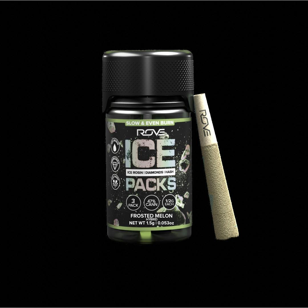 ROVE Frosted Melon (H) Ice Packs Infused Pre-Roll Multipack 0.5g 3pk