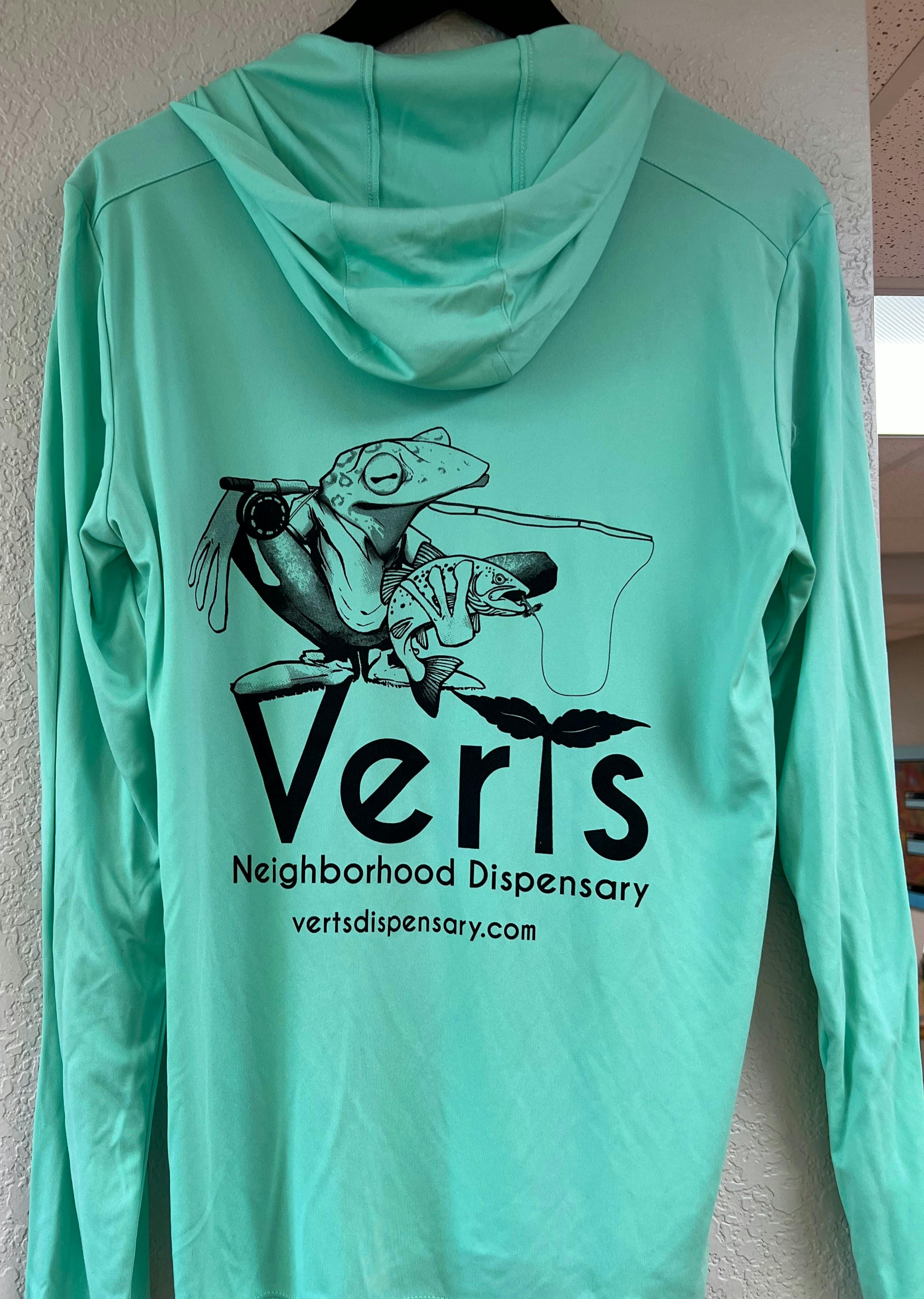 VERTS FROG LOGO | LONG SLEEVE FISHING SHIRT (SUN PROTECTION)