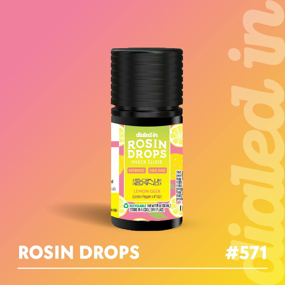 Lemon Geek #571 | LTO | ROSIN DROPS | 100MG