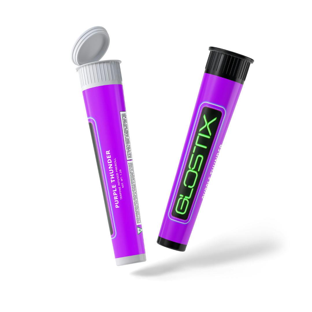 GloStix - 1.2g Pre-Roll - Purple Thunder at High Society Weed Dispensary Big Rapids