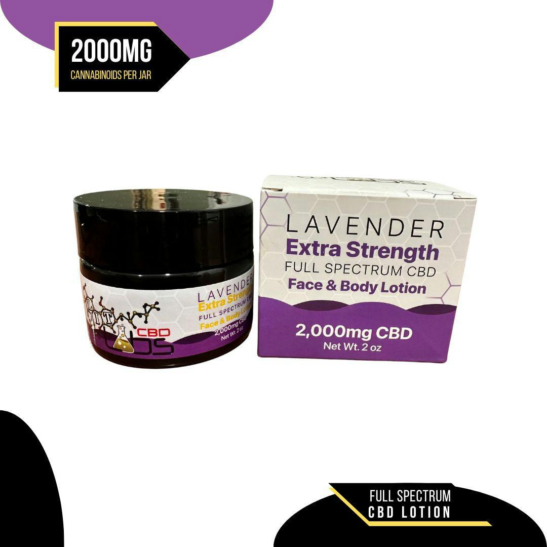 Extra Strength Full Spectrum CBD | Lavender | Lotion | 2000mg