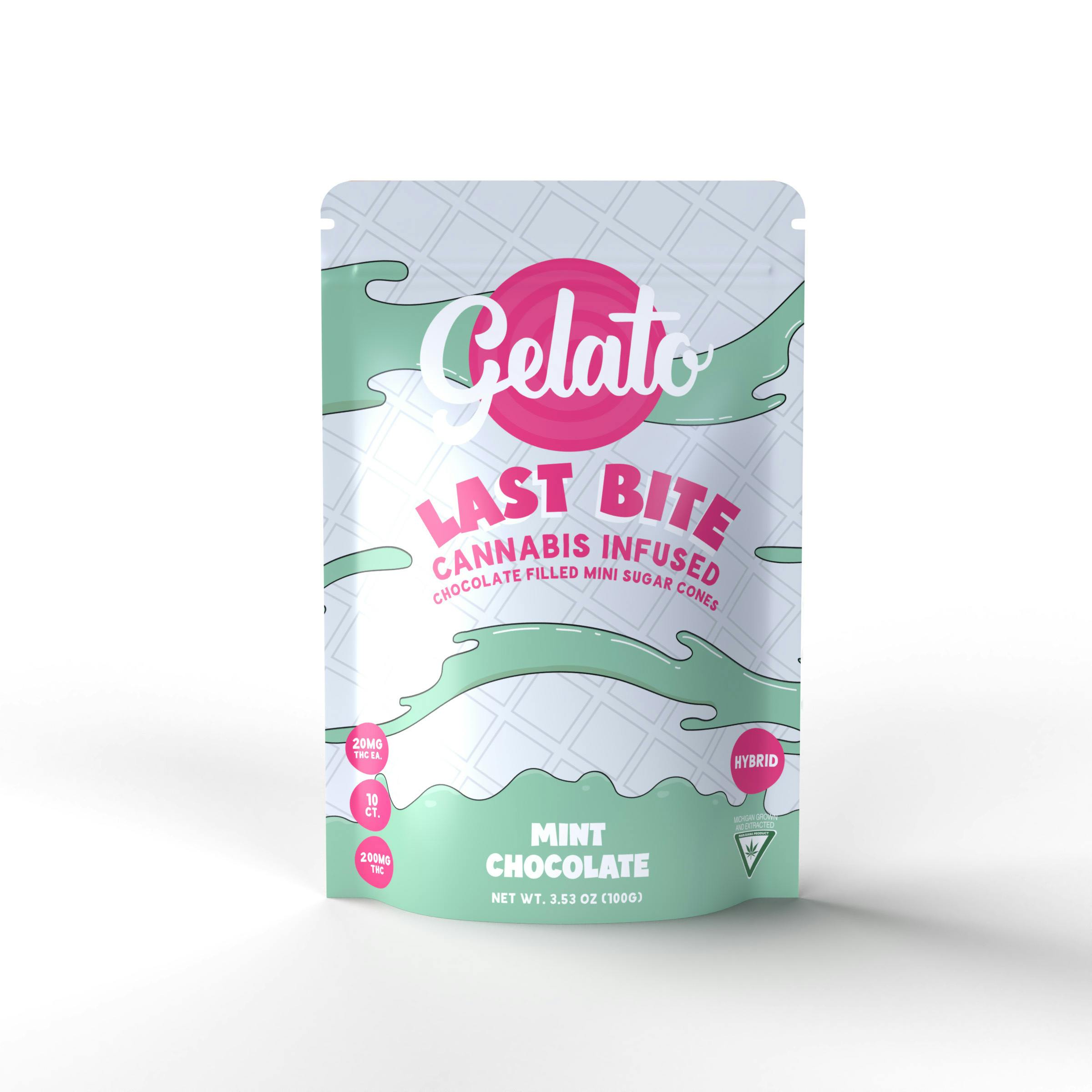 Gelato | Mint Chocolate Mini Cones | 200mg | 10pk | 20mg/ea by Gelato