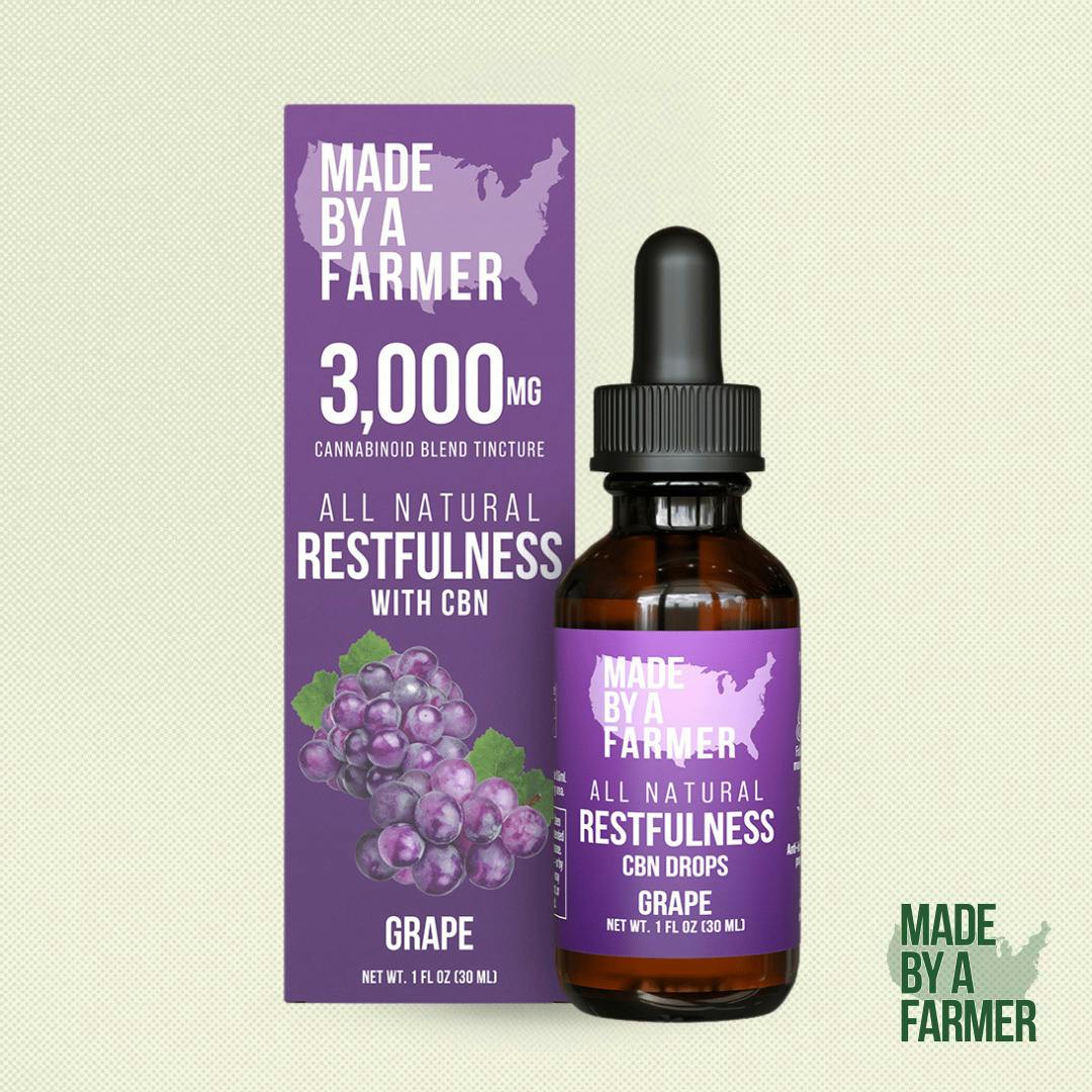 Restfulness | Grape Tincture | CBN:CBD 1500mg:1500mg | 30mL