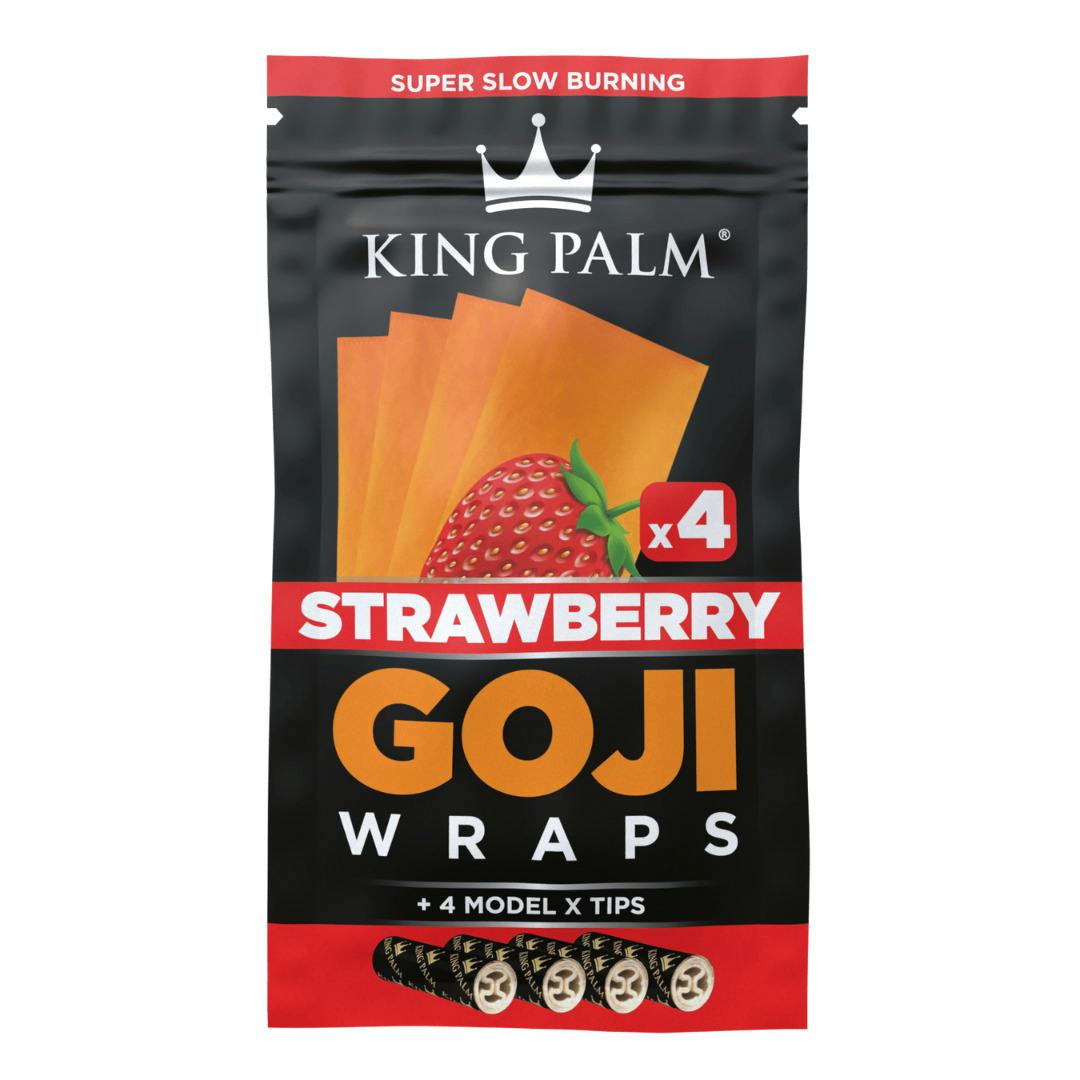 King Palm Goji Wraps - Strawberry - 4pk