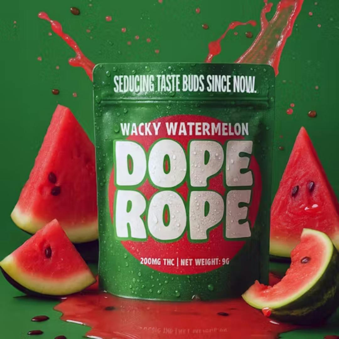 Dope Rope - 200mg Gummy Rope - Wacky Watermelon