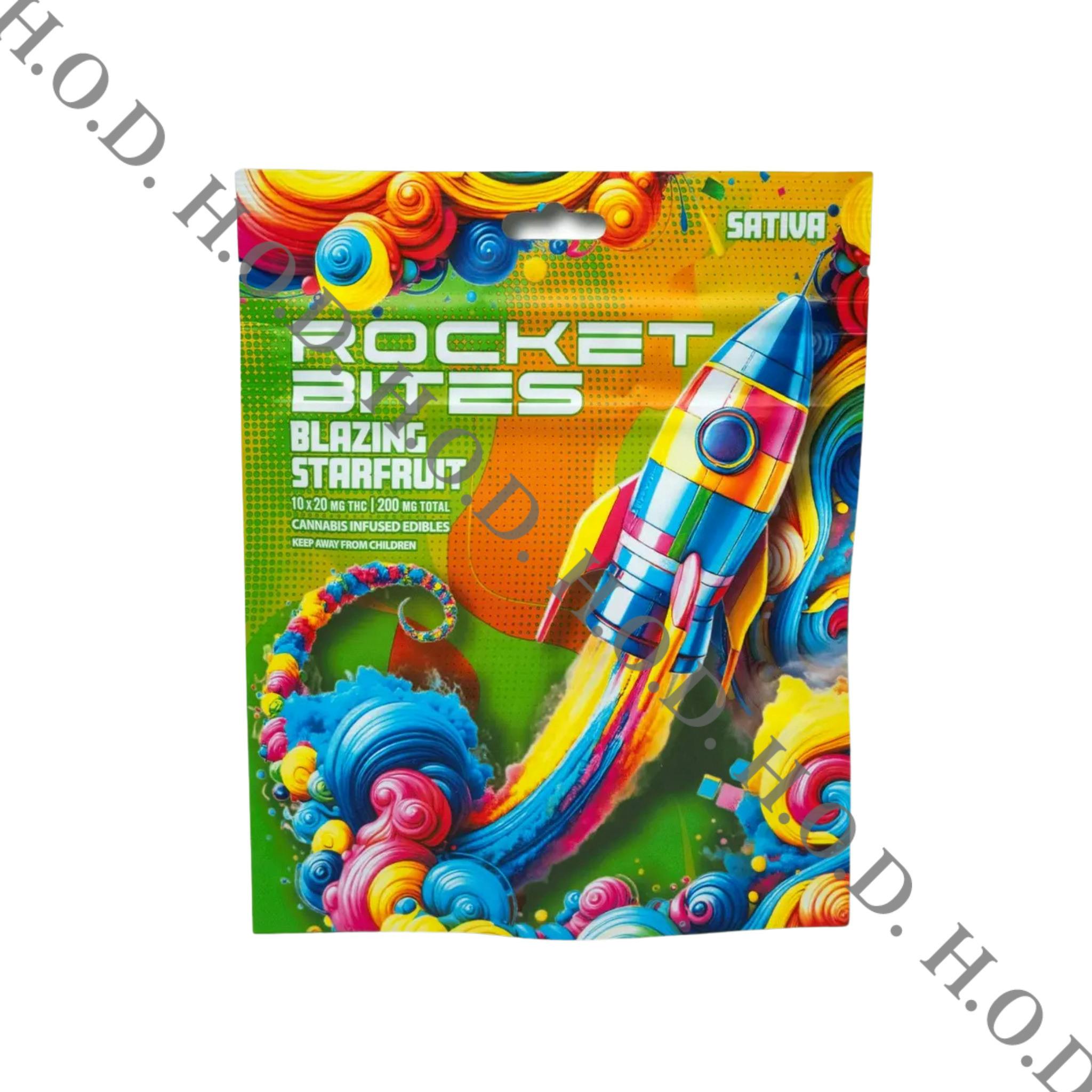 Rocket Bites Blazing Starfruit Gummies