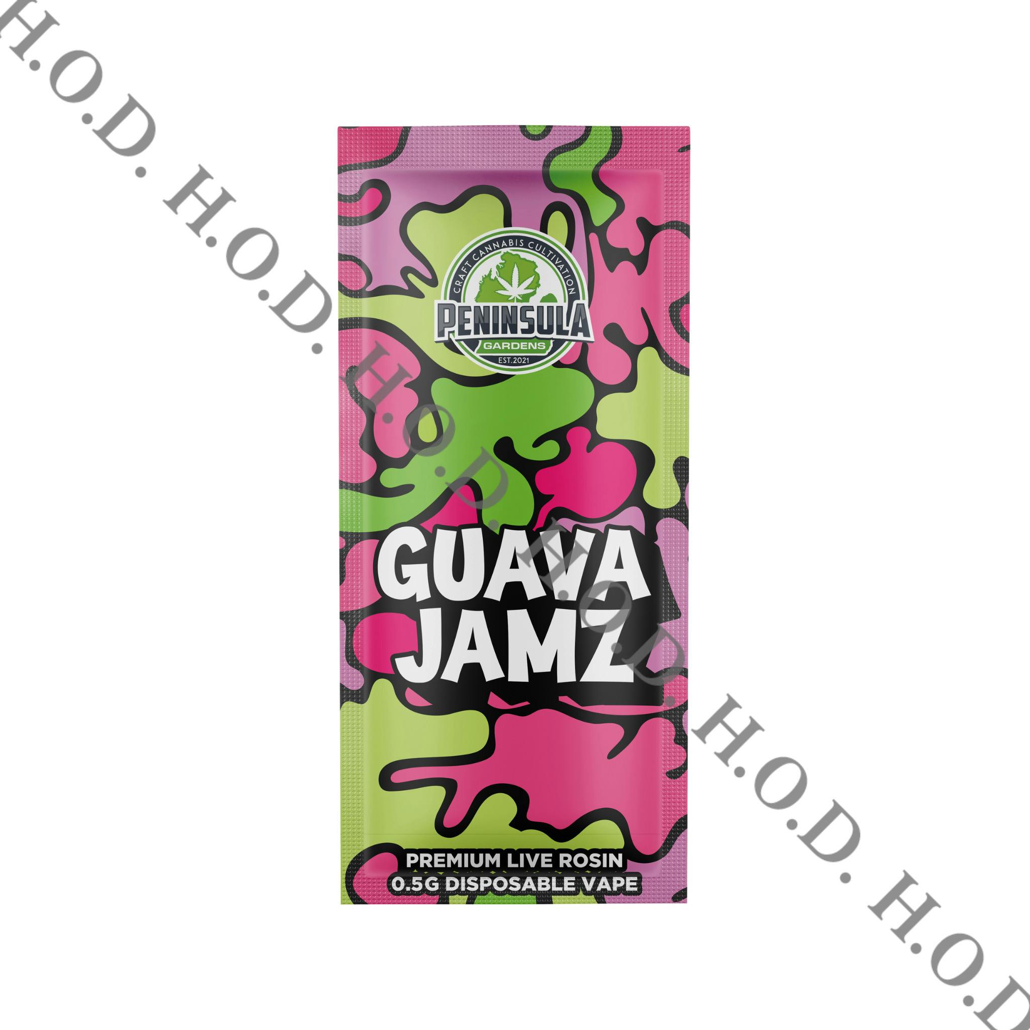 Peninsula Gardens Guava Jamz Live Rosin Disposable