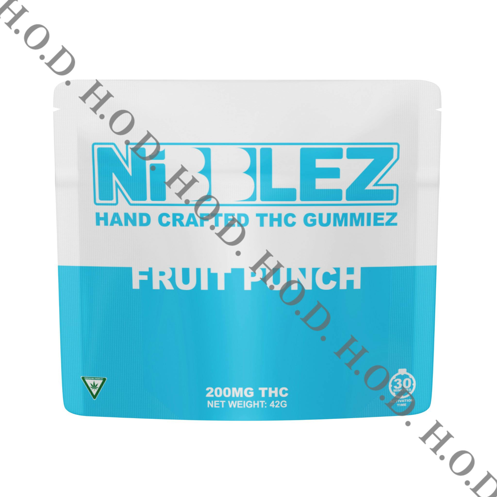 Nibblez Fruit Punch Vegan Gummies