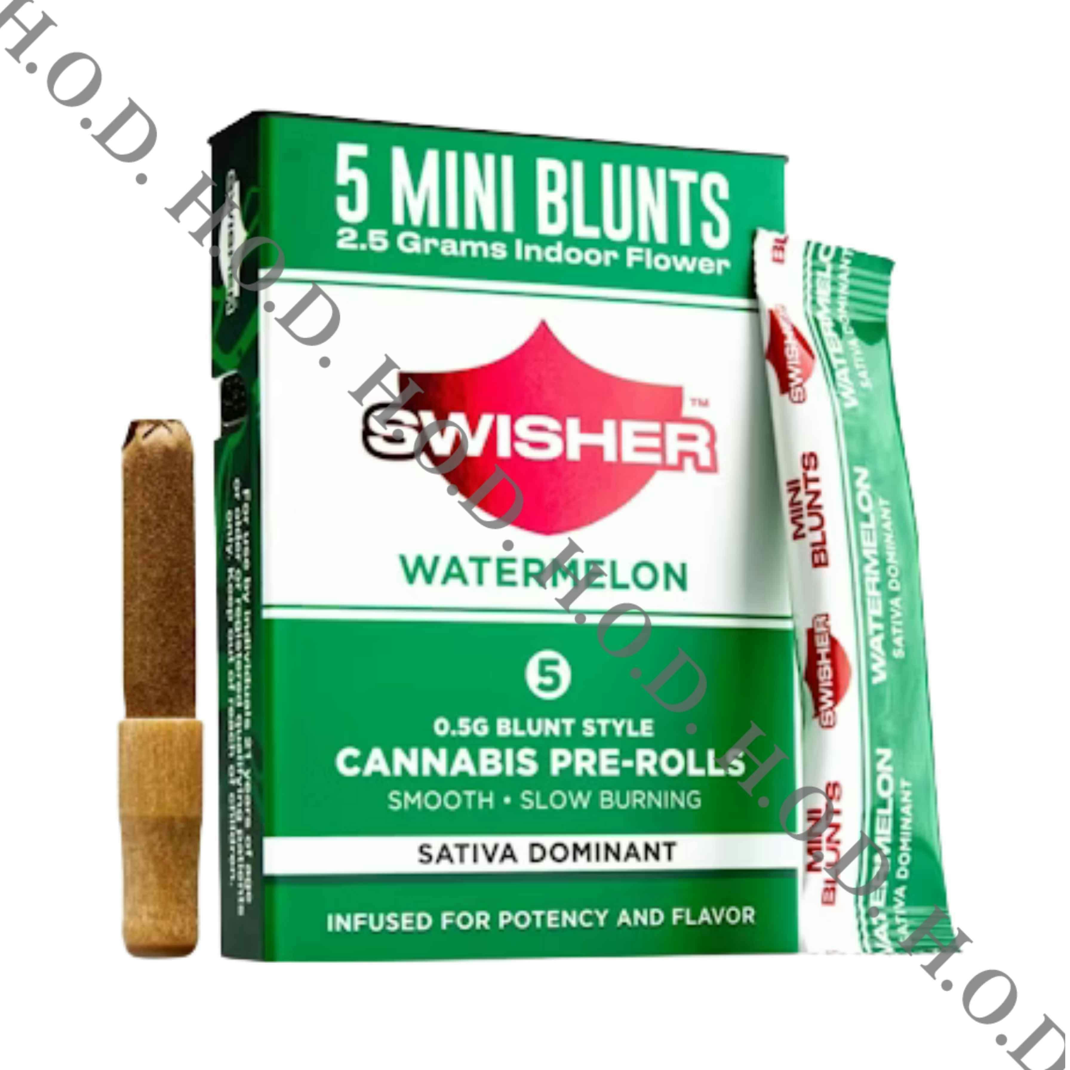 Swisher Watermelon Infused Blunt .5g 5 Pack
