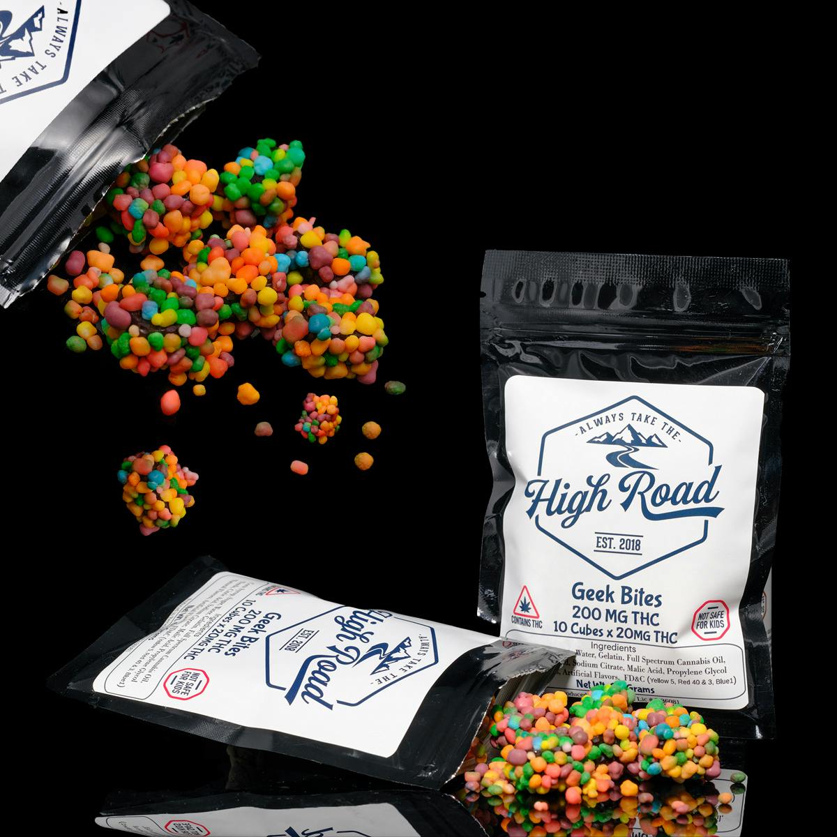 Full Spectrum Geek Bites | Gummies | 10pk | 20mg/ea by High Road