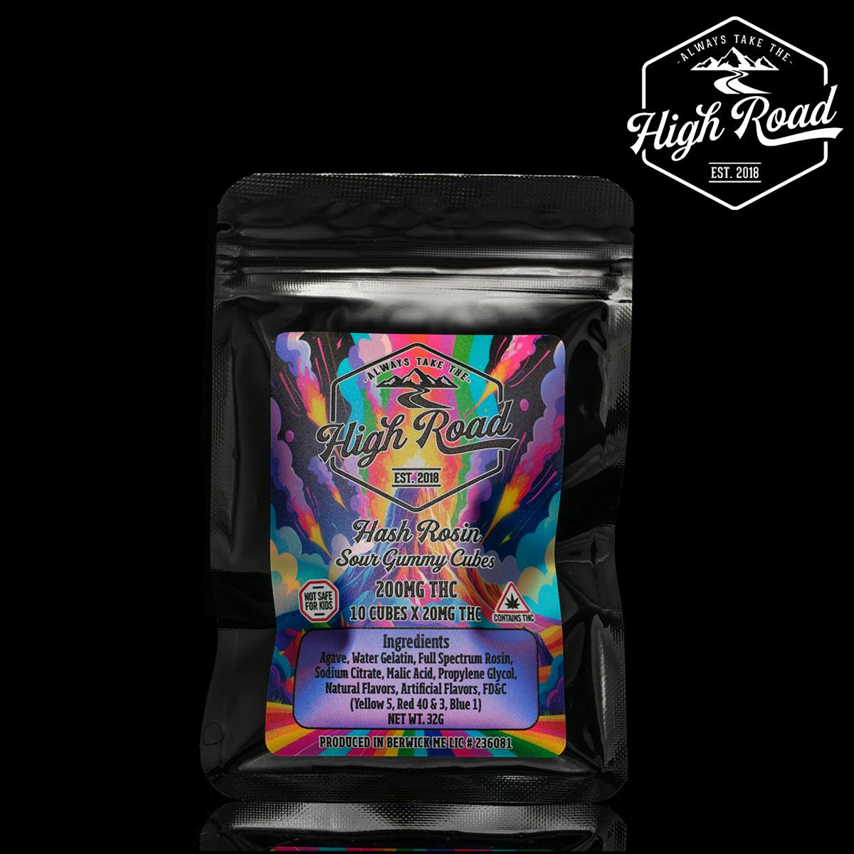 Assorted Sour Hash Rosin Gummies | Gummies | 10pk | 20mg/ea by High Road