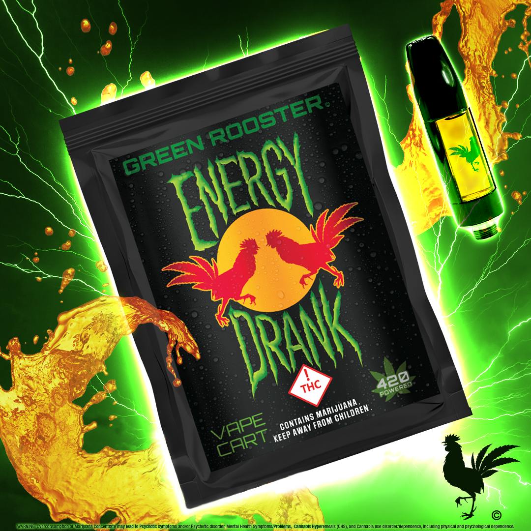 Green Rooster Energy Drank Cartridge (1000mg)