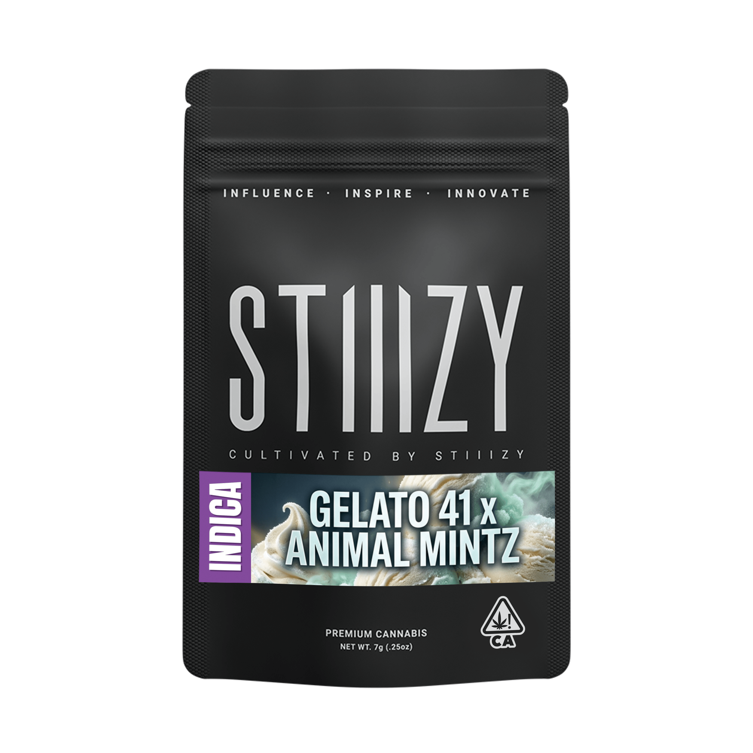 STIIIZY - Black: Label - Gelato 41 X Animal Mintz